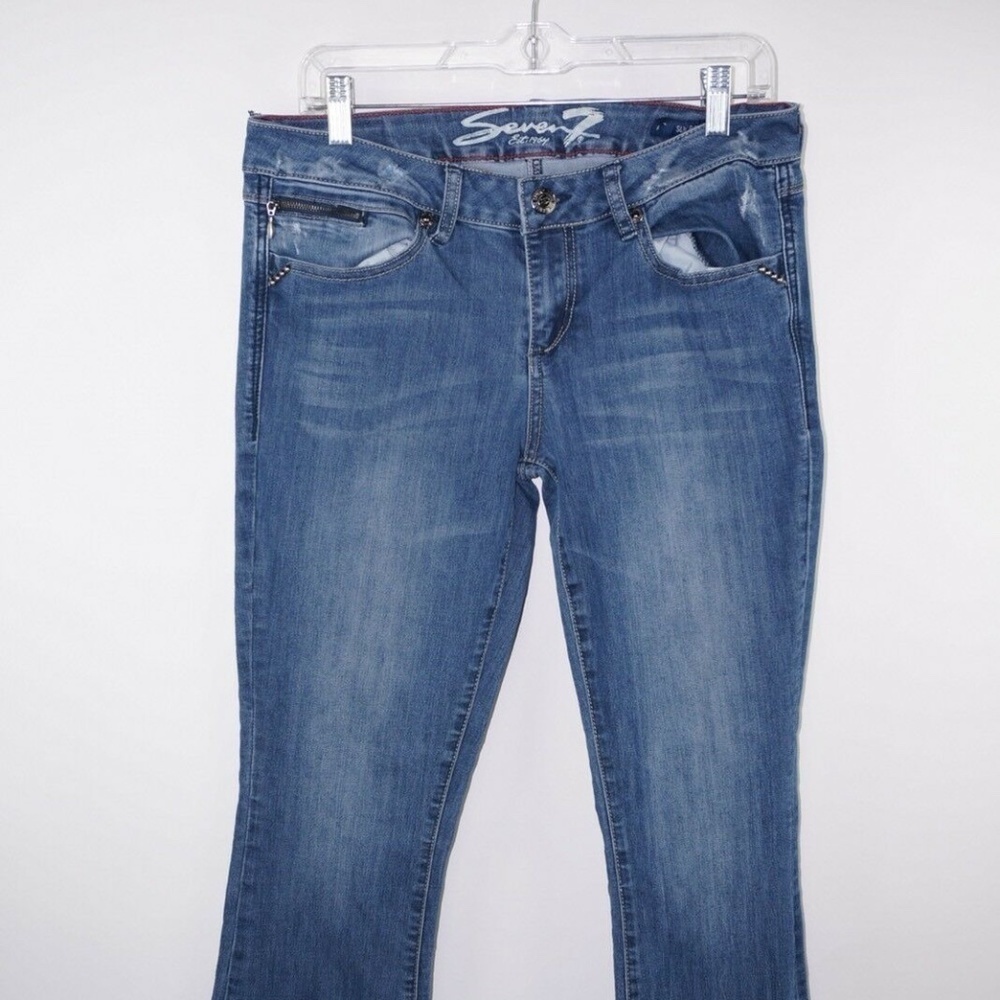 Seven7 Women's Slim Boot Blue Jean pants